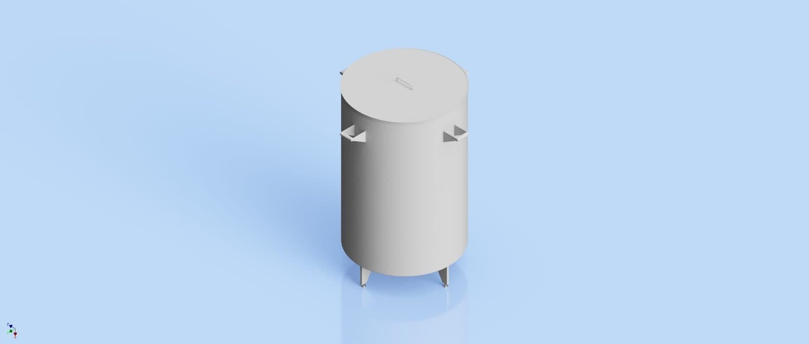 Flat Bottom & Removable Top 1000L