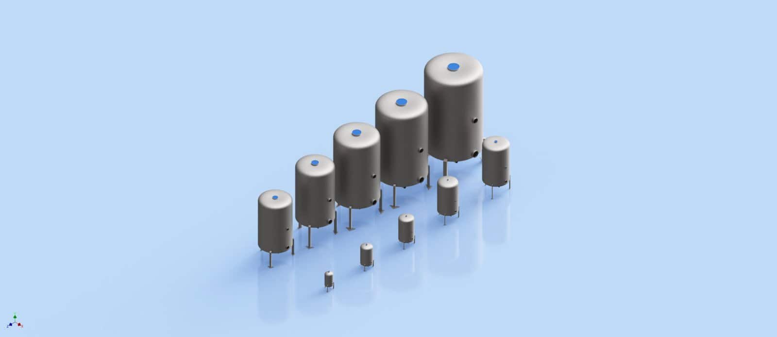 Water Tank- Conical Bottom with Pressure Top