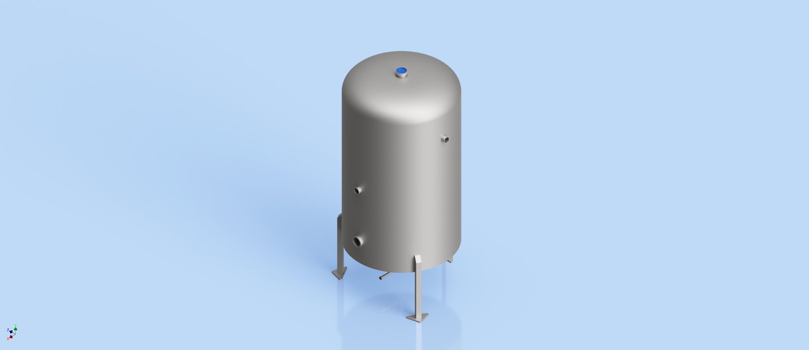 Water Tank- Conical Bottom with Pressure Top 100L