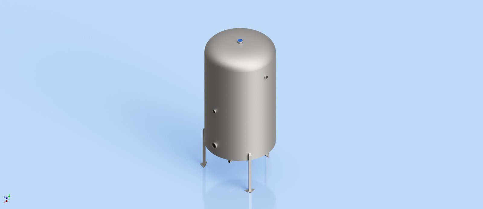 Water Tank- Conical Bottom with Pressure Top 250L