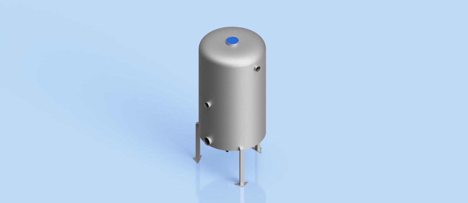 Water Tank- Conical Bottom with Pressure Top 1500L