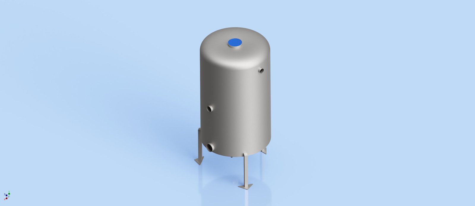 Water Tank- Conical Bottom with Pressure Top 2500L