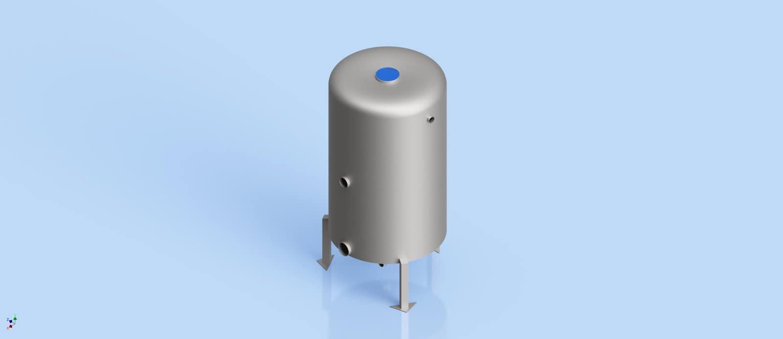 Water Tank- Conical Bottom with Pressure Top 5000L