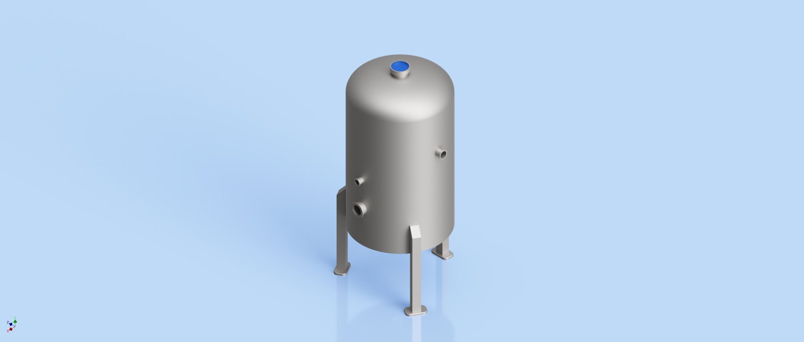 Stainless Steel Tank with Hemi Bottom and Pressure Tank - 15L