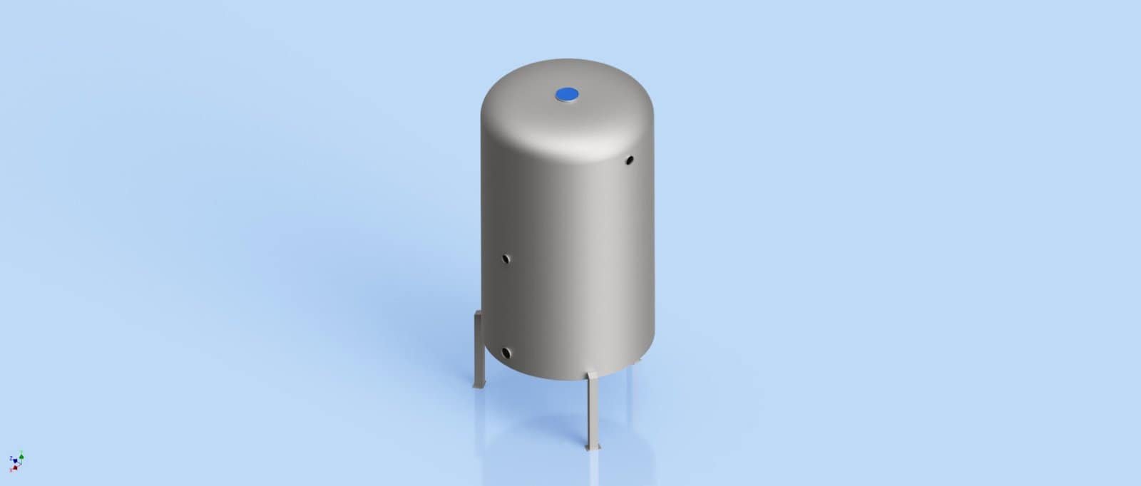 Stainless Steel Tank with Hemi Bottom and Pressure Tank - 5000L