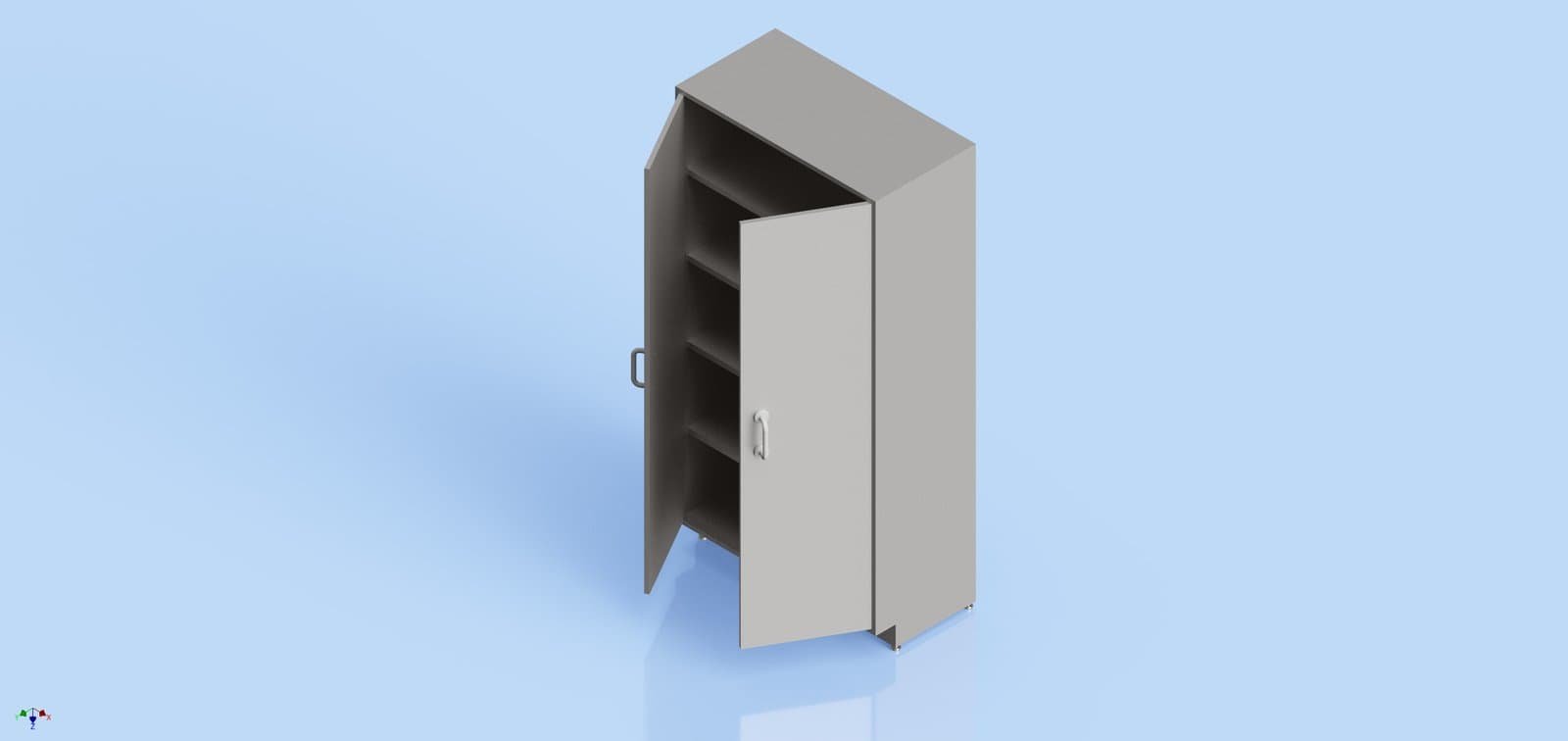 Cabinet - Hinged Doors - 2000 x 1000 x 500