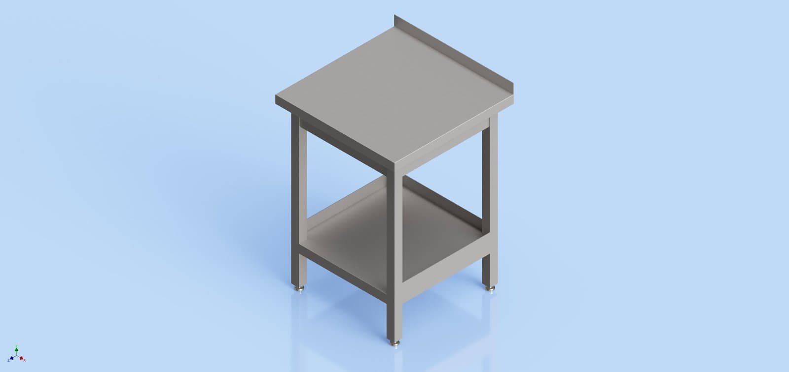 HoReCa Table - One Shelf 850 x 600 x 600