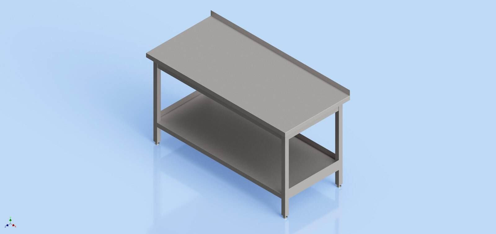 HoReCa Table - One Shelf 850 x 1500 x 700