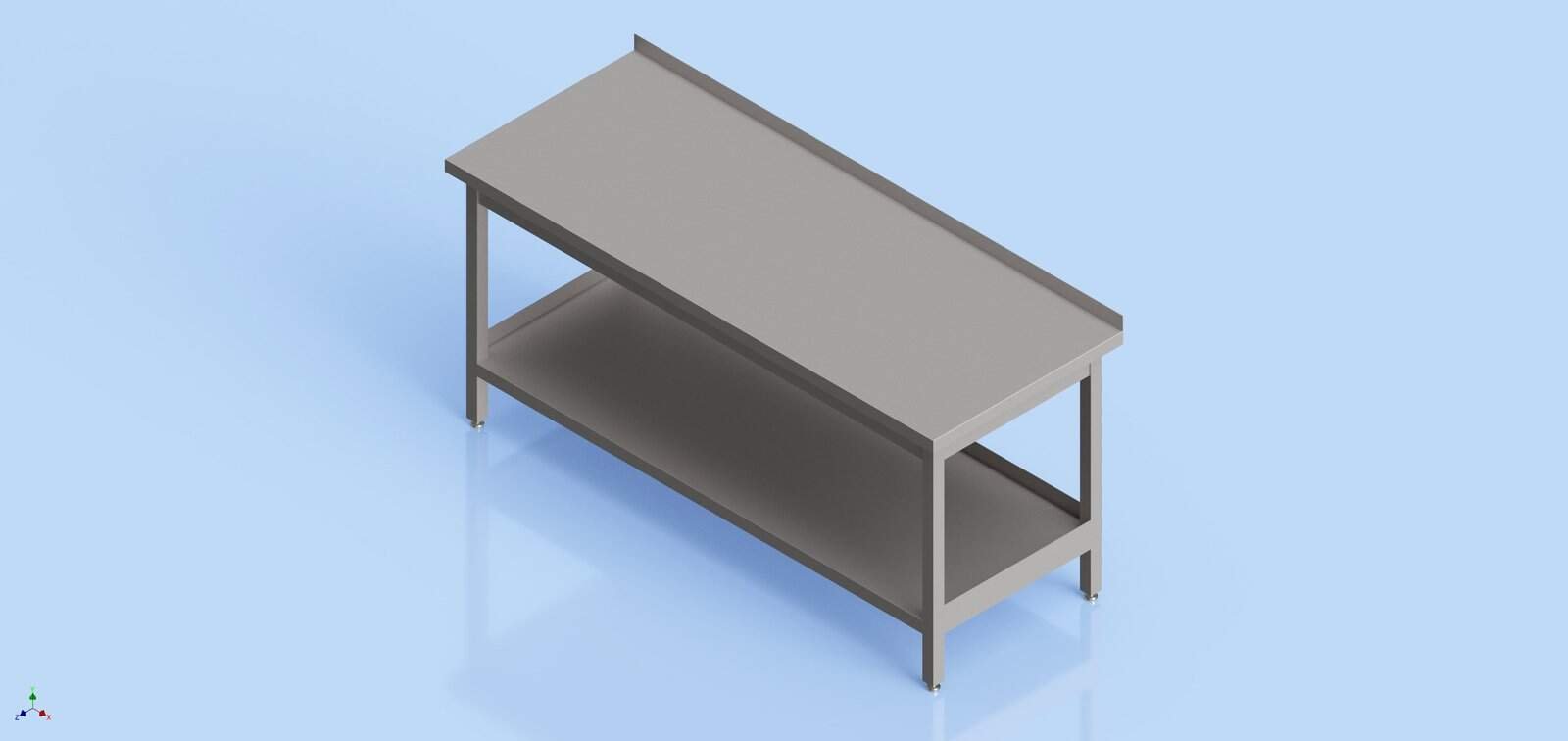 HoReCa Table - One Shelf 850 x 1800 x 700
