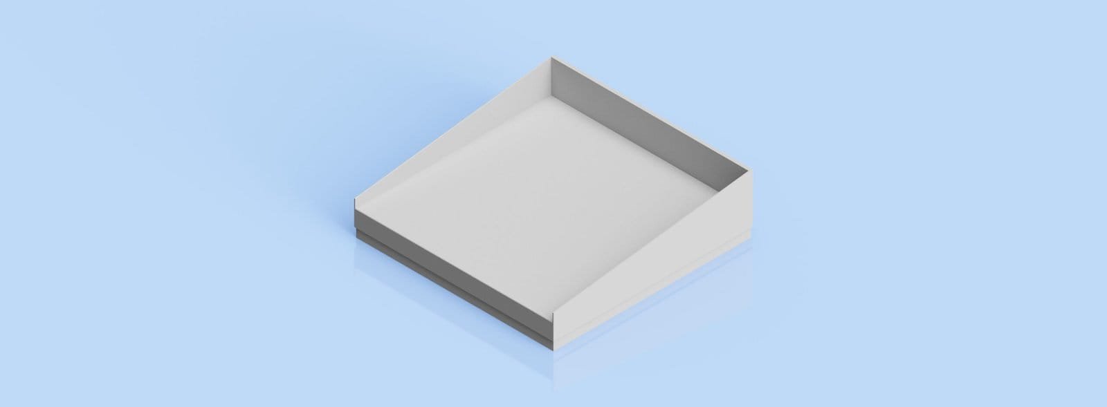 Countertop with High Edges - 50 x 600 x 600